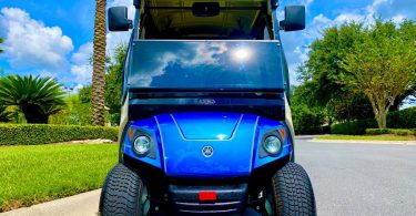 00Z0Z lpuEjbGKufrz 0CI0t2 1200x900 375x195 2013 Yamaha Drive EFI Custom Blue Gas Golf Cart